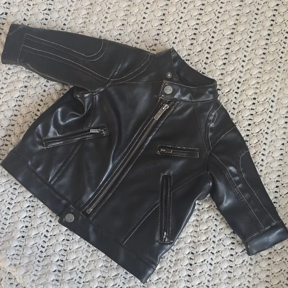 Kenneth Cole Reaction | Kids Black Faux Leather Jacket